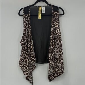 3For$20 Leopard Print Sleeveless Sheer Vest size: XL